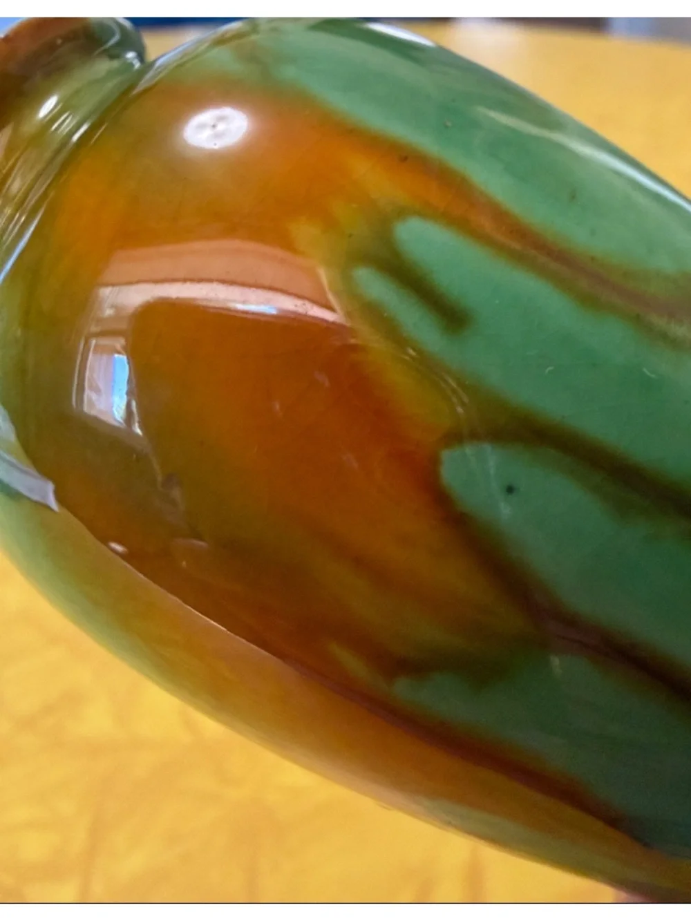 Vintage Ceramic Drip Bud Vase
